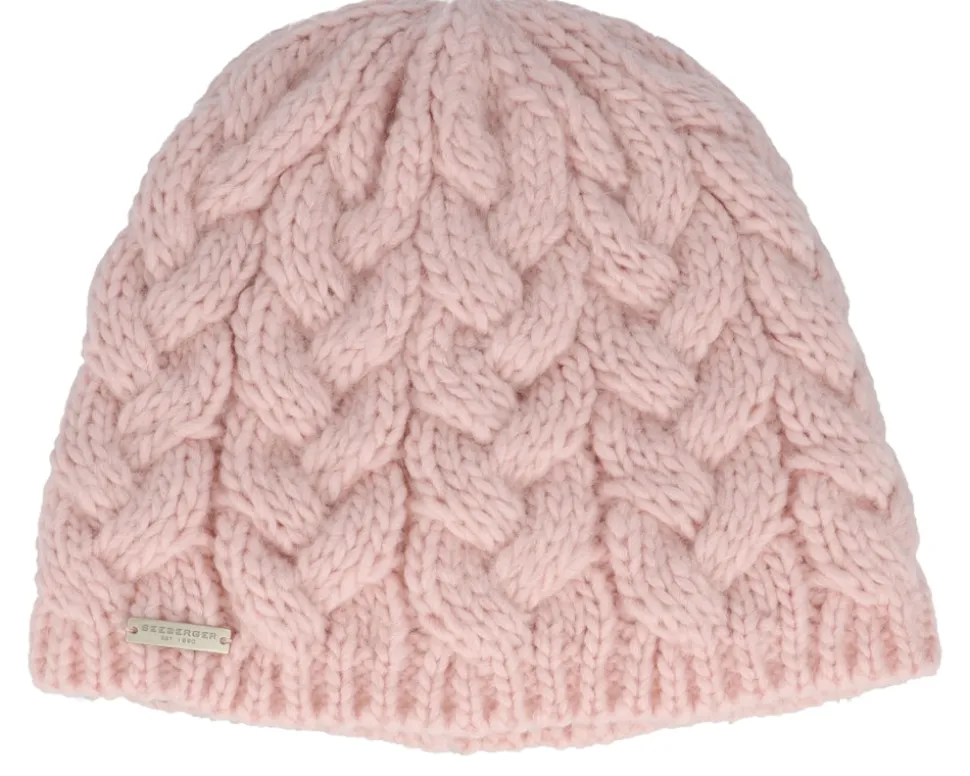 Beautiful Cabl knit Pink Beanie - Seeberger
