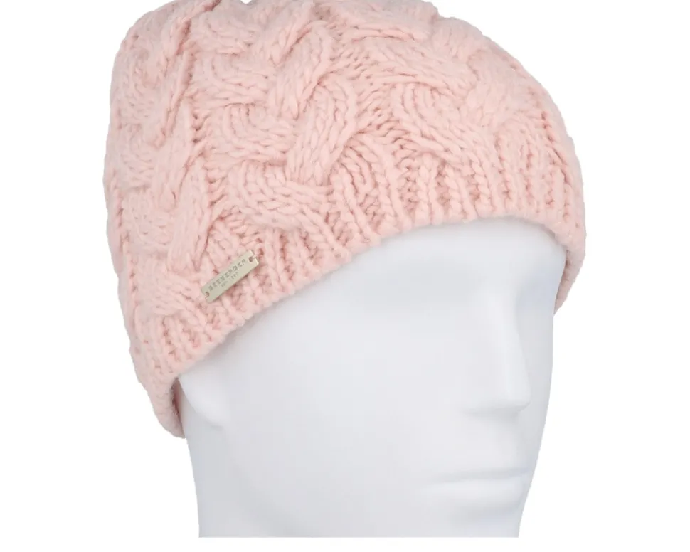 Beautiful Cabl knit Pink Beanie - Seeberger