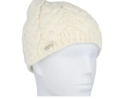 Beautiful Cabl Off White Knit Beanie - Seeberger