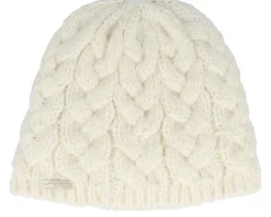 Beautiful Cabl Off White Knit Beanie - Seeberger