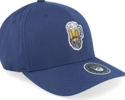 Beer Man Logo Navy Flexfit - Bearded Man