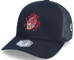 Behold The Evil Eye D20 5-Panel Black Trucker - Critiql Hit