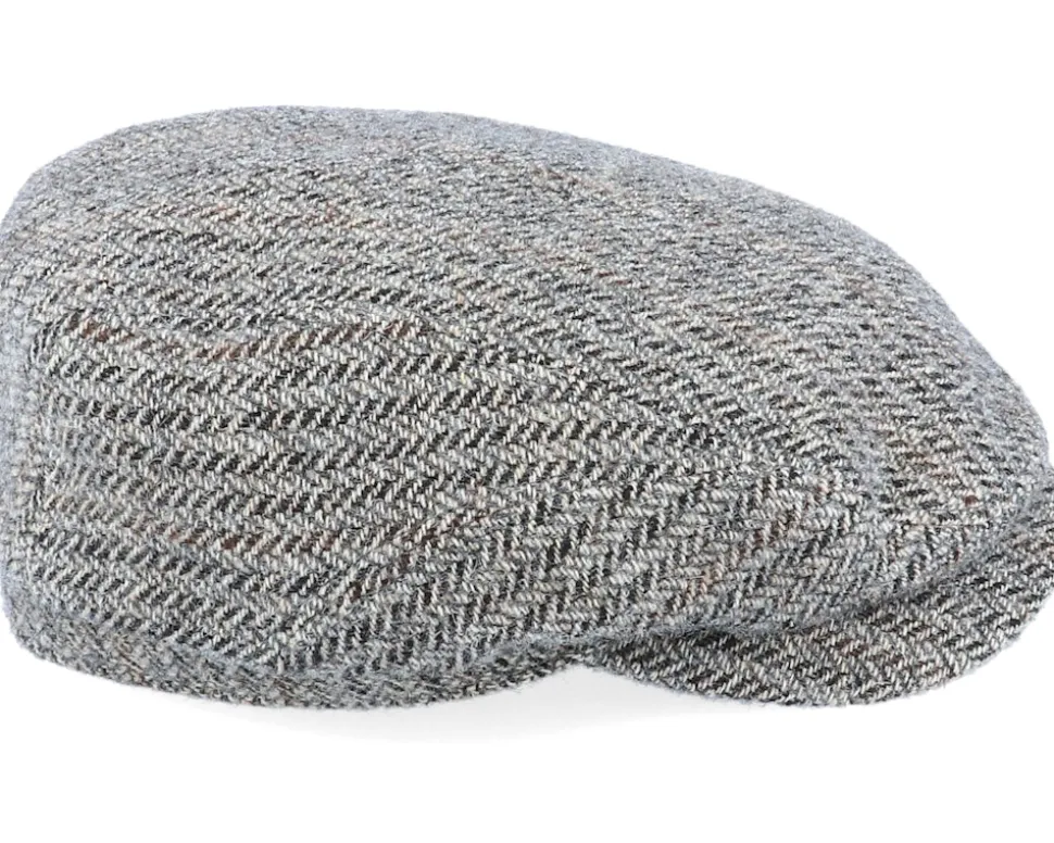 Belfast Driver Cap Virgin Wool Herringbone Flat Cap - Stetson