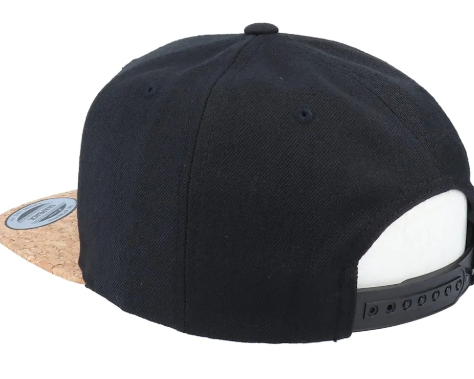 Bent Rod Patch Black/Cork Snapback - Skillfish