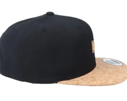 Bent Rod Patch Black/Cork Snapback - Skillfish