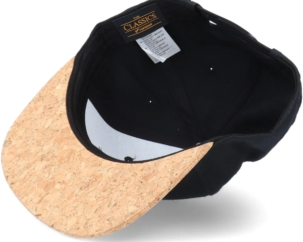 Bent Rod Patch Black/Cork Snapback - Skillfish