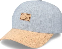 Bent Rod Patch Heather Grey/Cork Adjustable - Hunter