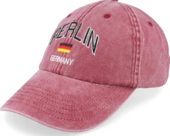 Berlin Germany Washed Black Dad Cap - Iconic