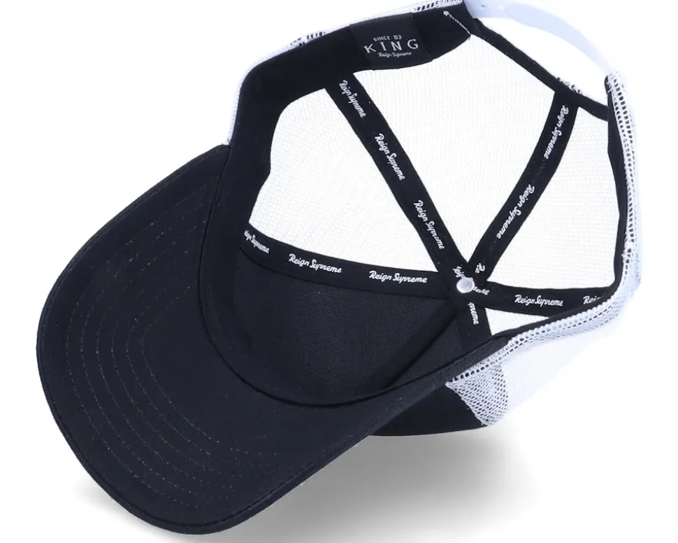 Bethnal Mesh Black/White Trucker - King Apparel