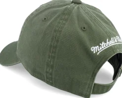 Big Apple Army Green Dad Cap - Mitchell & Ness