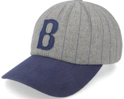 Big B Mp Cap Dark Heather Grey/Washed Navy Dad Cap - Brixton