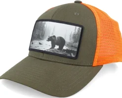 Big Bear Wide Mash/Fluorescent Orange Trucker - Hunter