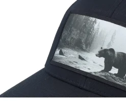 Big Bear Wide Patch Retro Black Trucker - Hunter