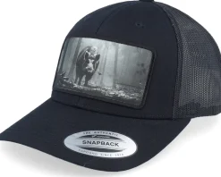 Big Boar Wide Patch Retro Black Trucker - Hunter