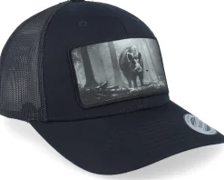 Big Boar Wide Patch Retro Black Trucker - Hunter