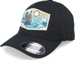 Big Boat & Waves Patch Black Flexfit - Wild Spirit