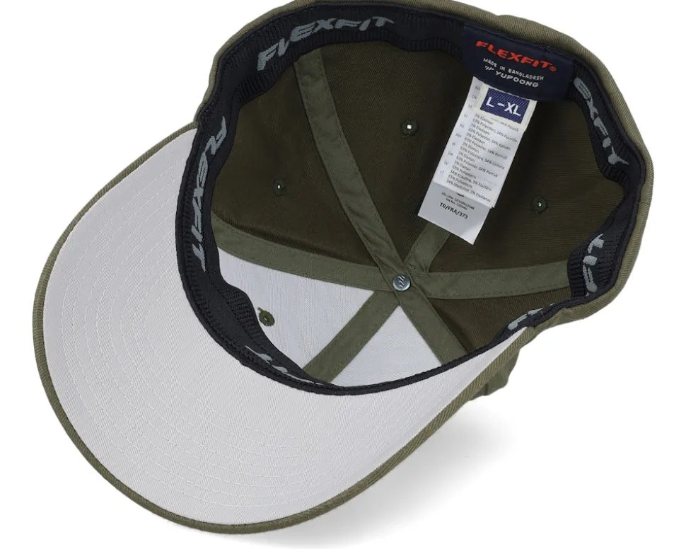 Big Boat & Waves Patch Olive Flexfit - Wild Spirit