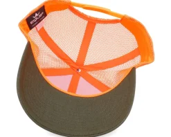 Big Duck Wide Mash/Fluorescent Orange Trucker - Hunter