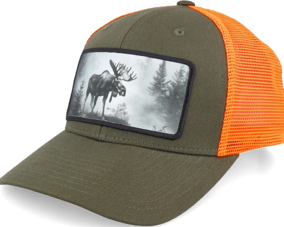 Big Moose Wide 112 Split Orange/Black Trucker - Hunter