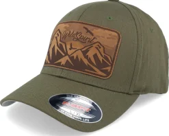 Big Mountain & Birds Patch Olive Flexfit - Wild Spirit