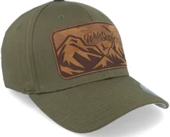 Big Mountain & Birds Patch Olive Flexfit - Wild Spirit