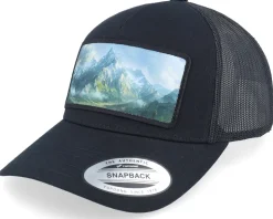 Big Mountains & Landscape Patch Black A-Frame Trucker - Iconic