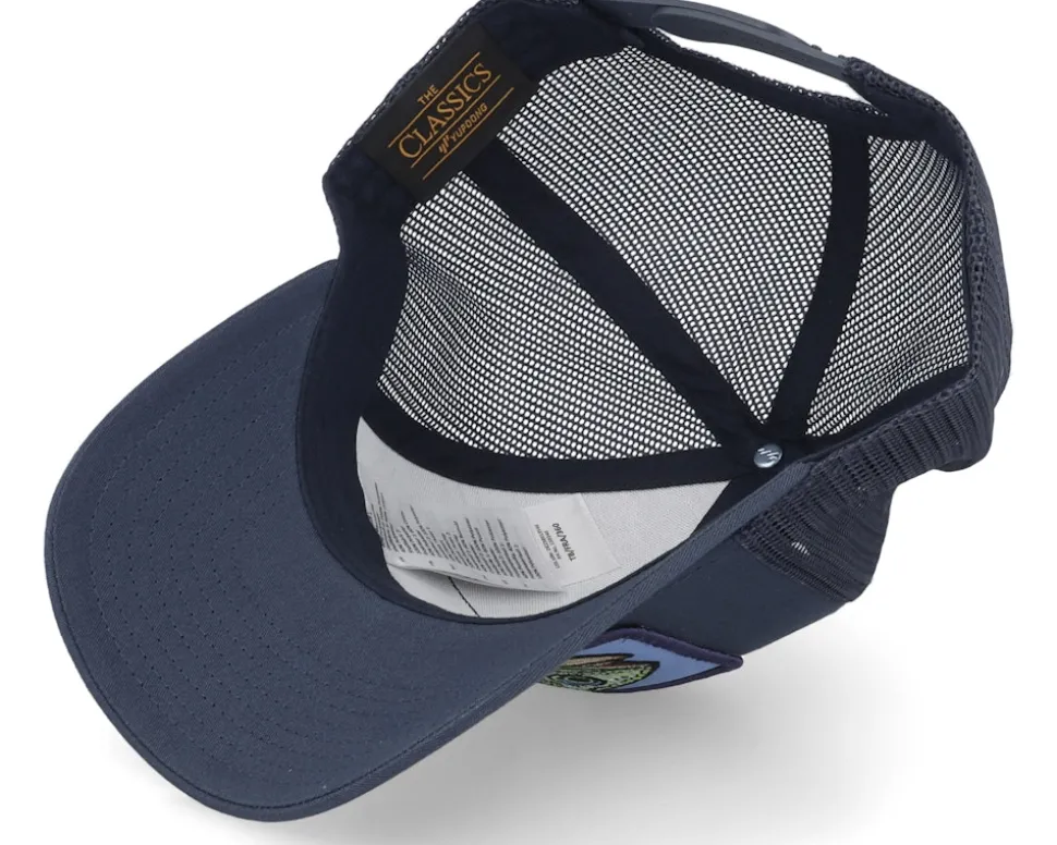 Big Perch Patch Retro Navy Trucker - Skillfish