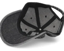 Big Pike 382 Snow Washed Black Denim Dad Cap - Skillfish