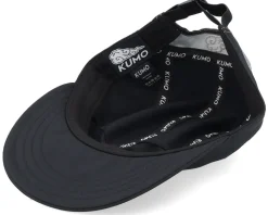 Big Print Logo Smooth Black 5-panel - Kumo