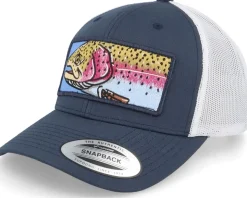 Big Rainbow Trout Navy/White Trucker - Skillfish