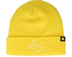 Big Script Chomp Beanie Yellow Cuff - éS