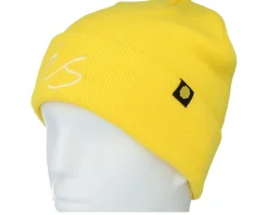 Big Script Chomp Beanie Yellow Cuff - éS