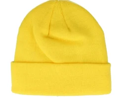 Big Script Chomp Beanie Yellow Cuff - éS
