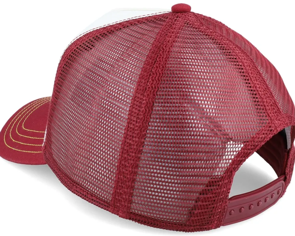 Big Size American Heritage White/Maroon A-Frame Trucker - Stetson