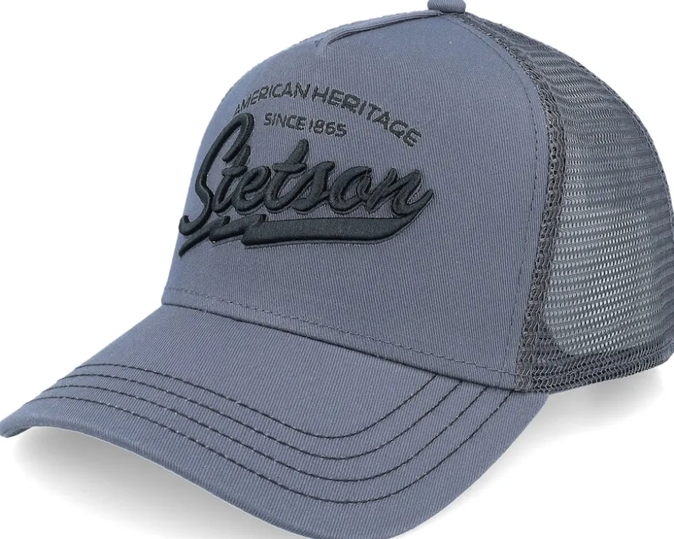 Big Size American Heritage Classic Charcoal A-Frame Trucker - Stetson