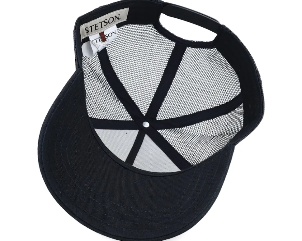 Big Size American Heritage White/Black A-Frame Trucker - Stetson