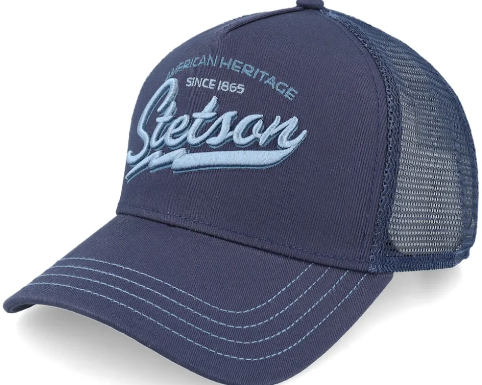 Big Size American Heritage Classic Navy A-Frame Trucker - Stetson