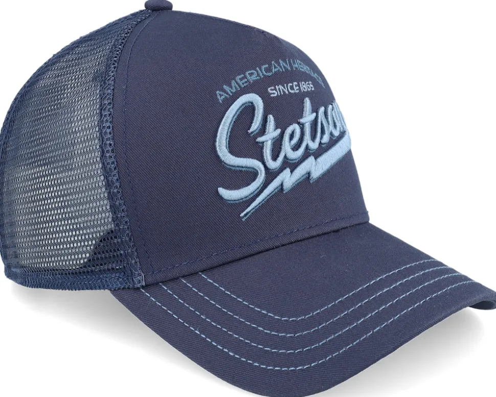 Big Size American Heritage Classic Navy A-Frame Trucker - Stetson