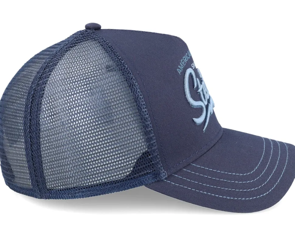 Big Size American Heritage Classic Navy A-Frame Trucker - Stetson