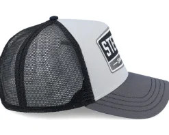 Big Size Gasoline Grey/Black A-Frame Trucker - Stetson