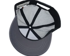 Big Size Gasoline Grey/Black A-Frame Trucker - Stetson