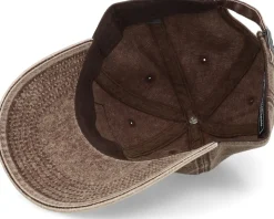 Big Trout Patch 382 Snow Washed Brown Dad Cap - Skillfish