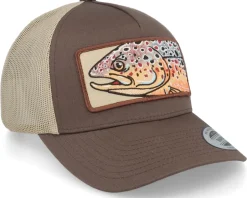Big Trout Patch Brown/Khaki Trucker - Skillfish