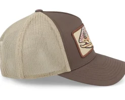 Big Trout Patch Brown/Khaki Trucker - Skillfish