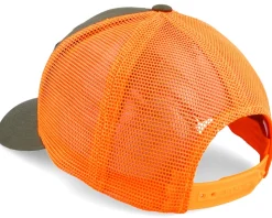 Big Wolf Wide Mash/Fluorescent Orange Trucker - Hunter