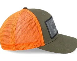 Big Wolf Wide Mash/Fluorescent Orange Trucker - Hunter