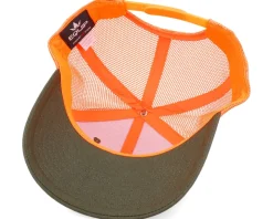 Big Wolf Wide Mash/Fluorescent Orange Trucker - Hunter