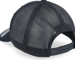 Big Wolf Wide Patch Retro Black Trucker - Hunter