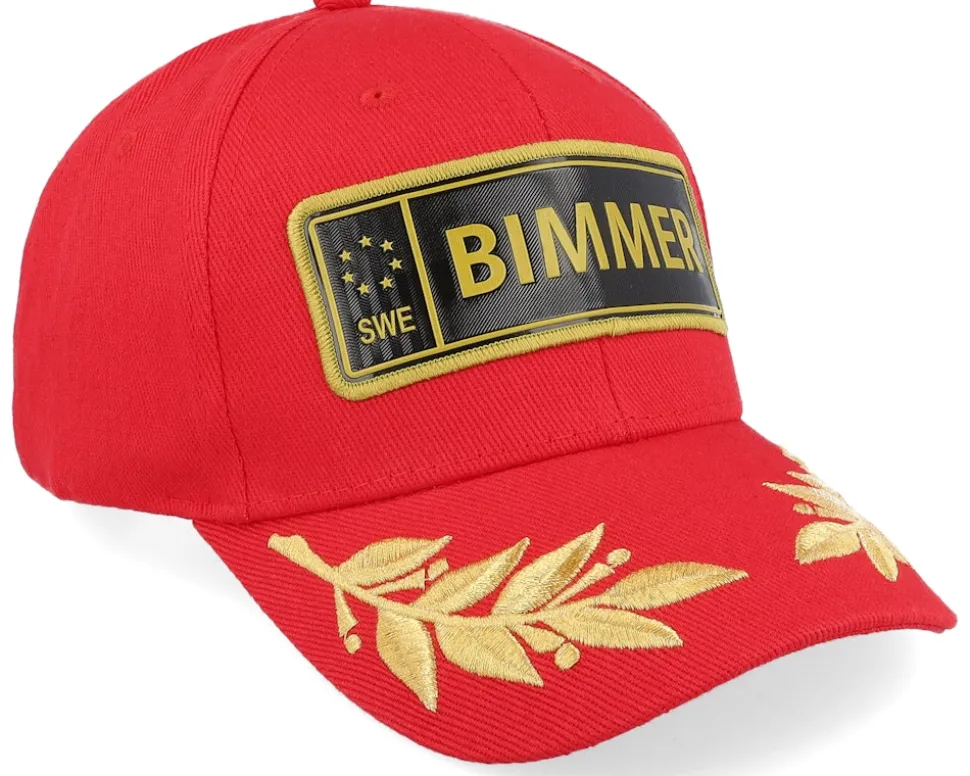 Bimmer Gold License Plate Winner Red Adjustable - Iconic