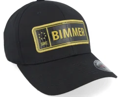 Bimmer Gold License Plate Black Flexfit - Iconic
